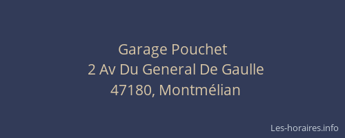 Garage Pouchet