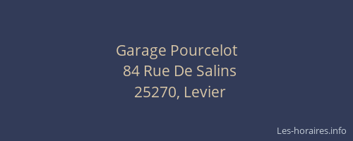 Garage Pourcelot