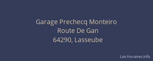 Garage Prechecq Monteiro