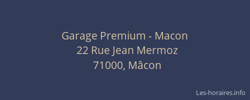 Garage Premium - Macon