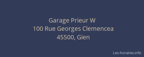 Garage Prieur W