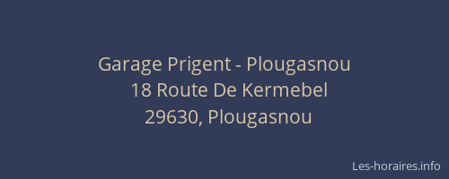 Garage Prigent - Plougasnou