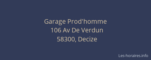Garage Prod'homme