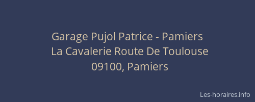 Garage Pujol Patrice - Pamiers