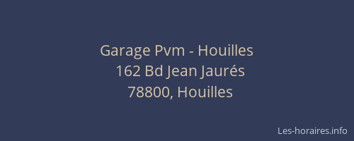 Garage Pvm - Houilles