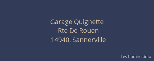 Garage Quignette