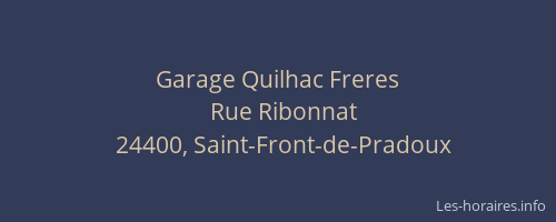 Garage Quilhac Freres