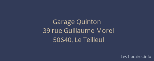 Garage Quinton