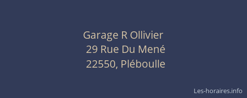 Garage R Ollivier