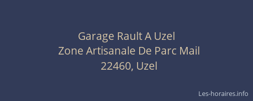 Garage Rault A Uzel