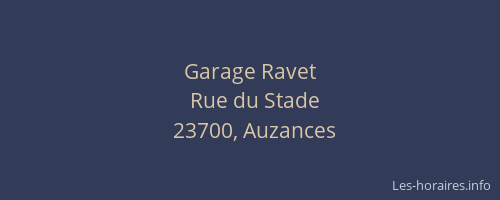 Garage Ravet