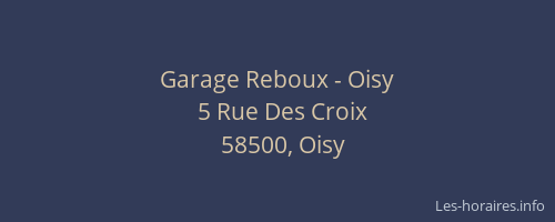 Garage Reboux - Oisy