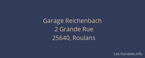 Garage Reichenbach