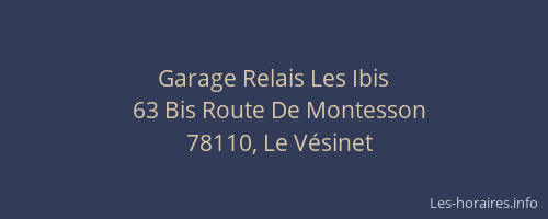 Garage Relais Les Ibis