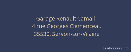 Garage Renault Camali
