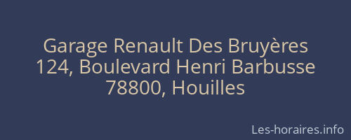 Garage Renault Des Bruyères