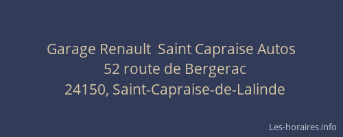 Garage Renault  Saint Capraise Autos