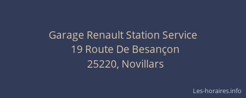 Garage Renault Station Service