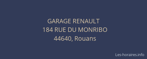 GARAGE RENAULT