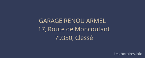 GARAGE RENOU ARMEL