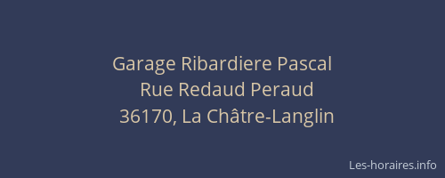 Garage Ribardiere Pascal