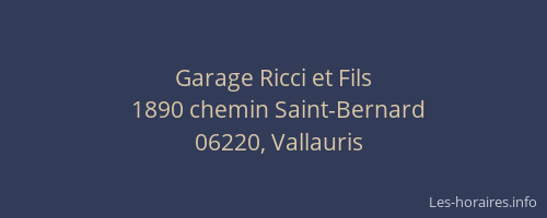 Garage Ricci et Fils