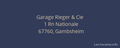 Garage Rieger & Cie