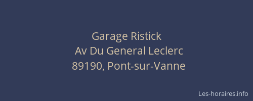 Garage Ristick