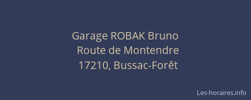 Garage ROBAK Bruno
