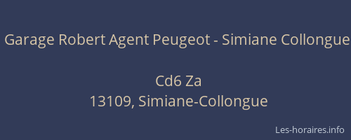 Garage Robert Agent Peugeot - Simiane Collongue