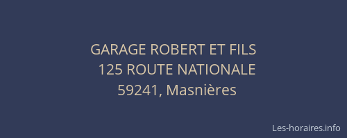 GARAGE ROBERT ET FILS