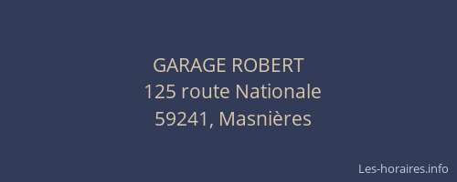 GARAGE ROBERT