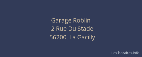Garage Roblin