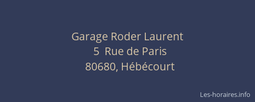 Garage Roder Laurent