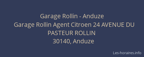 Garage Rollin - Anduze