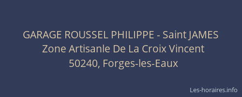 GARAGE ROUSSEL PHILIPPE - Saint JAMES