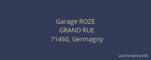 Garage ROZE