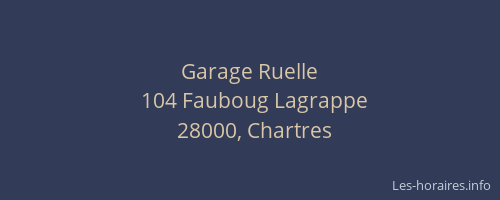 Garage Ruelle