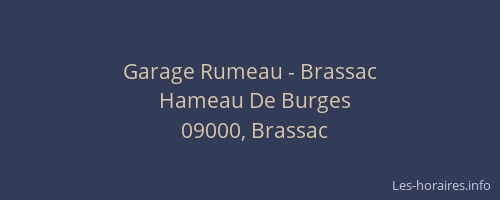 Garage Rumeau - Brassac