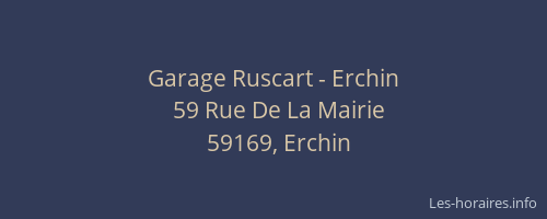 Garage Ruscart - Erchin