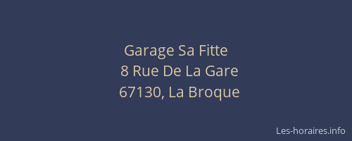 Garage Sa Fitte