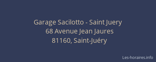 Garage Sacilotto - Saint Juery