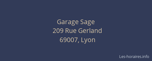 Garage Sage