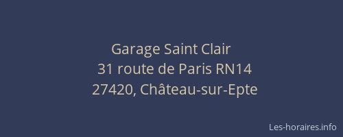 Garage Saint Clair