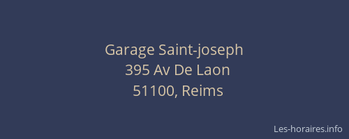 Garage Saint-joseph