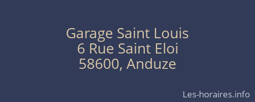 Garage Saint Louis