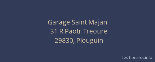 Garage Saint Majan