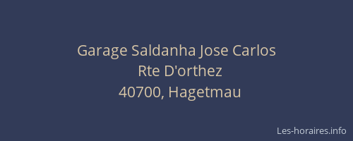 Garage Saldanha Jose Carlos