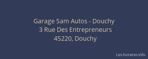Garage Sam Autos - Douchy