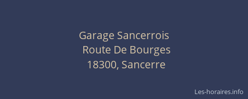 Garage Sancerrois